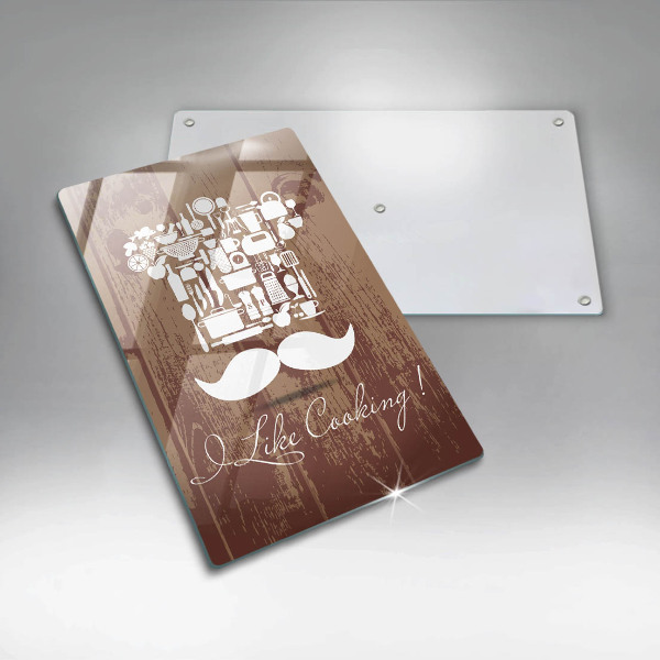 Glass worktop saver Inscription and like cooking