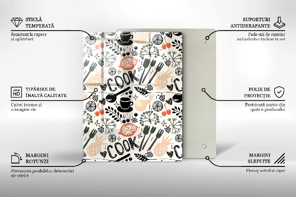 Glass worktop saver Drawing kitchen theme