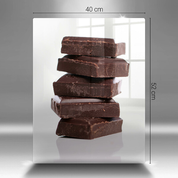 Glass worktop saver Chocolate squares