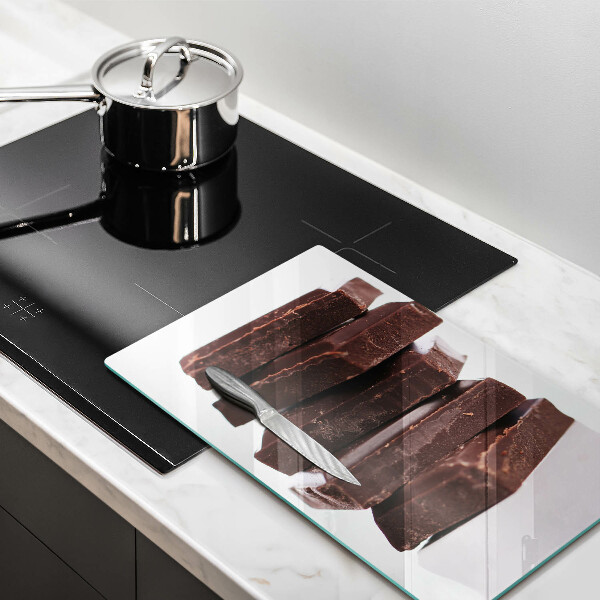Glass worktop saver Chocolate squares