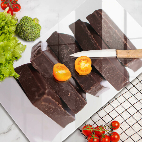 Glass worktop saver Chocolate squares