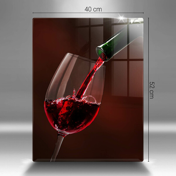 Glass worktop saver A glass of wine