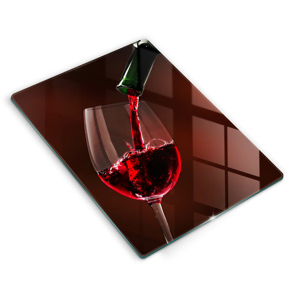 Glass worktop saver A glass of wine