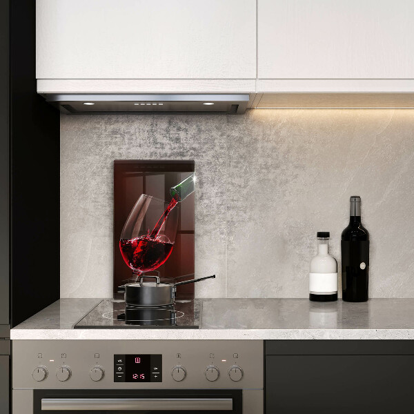 Glass worktop saver A glass of wine
