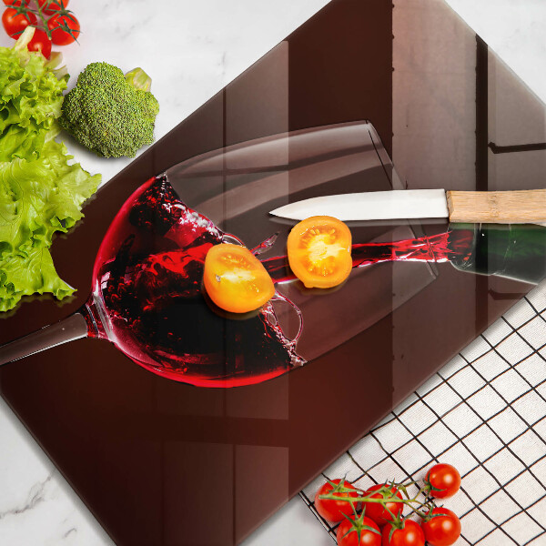 Glass worktop saver A glass of wine