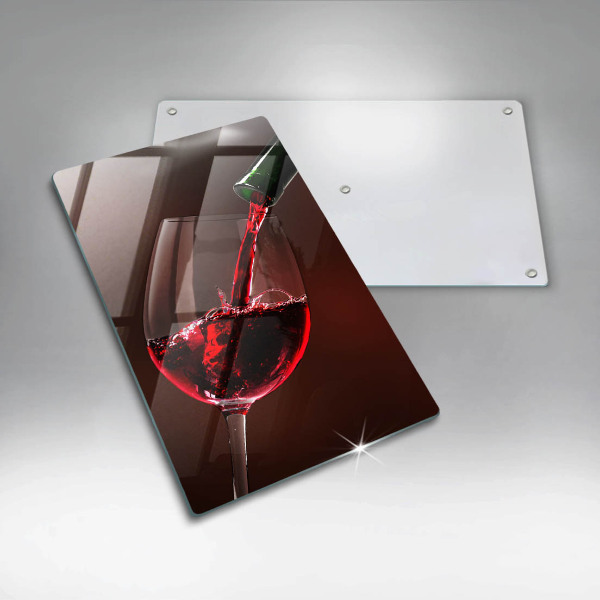 Glass worktop saver A glass of wine