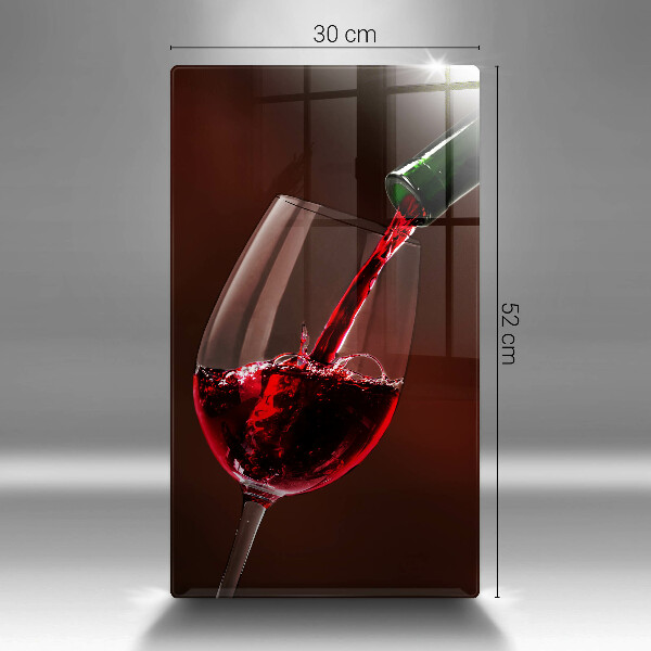 Glass worktop saver A glass of wine
