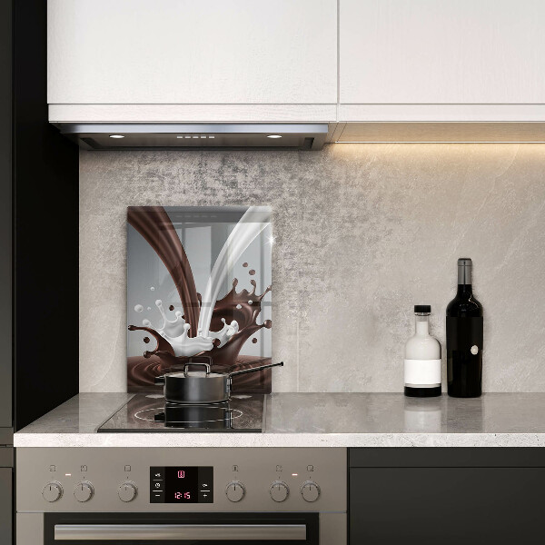 Glass worktop saver Milk and chocolate