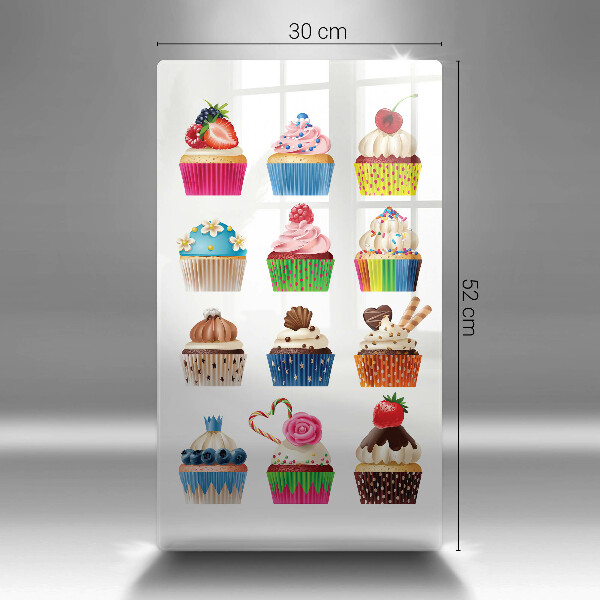 Glass worktop saver Cupcake illustration