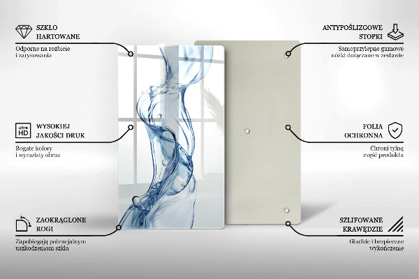 Glass worktop saver Clean water