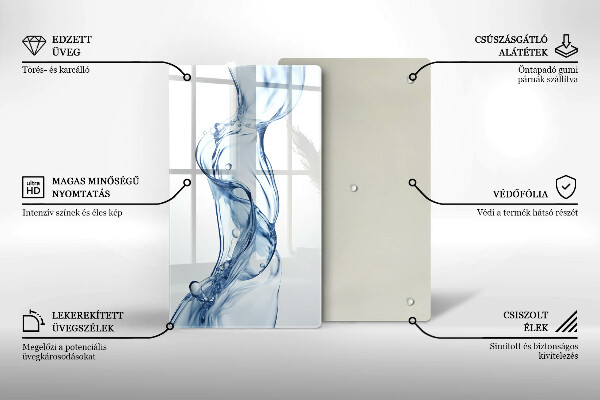 Glass worktop saver Clean water