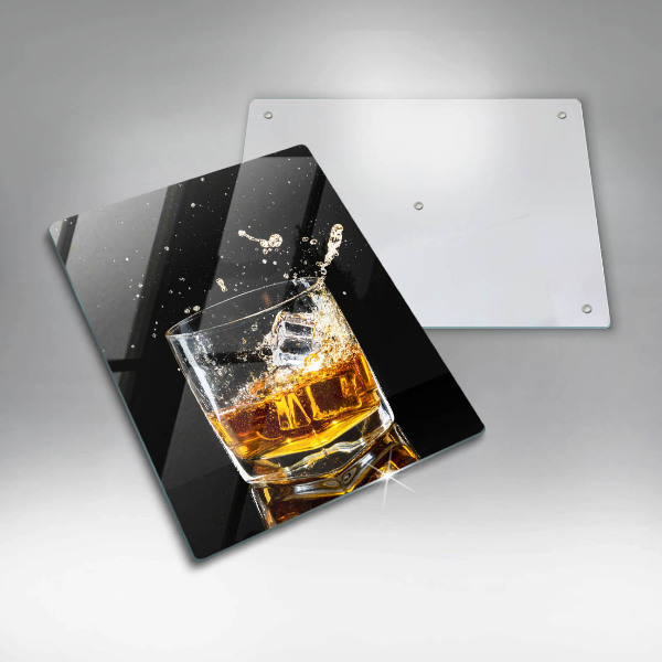 Glass worktop saver A glass of whiskey