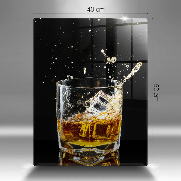 Glass worktop saver A glass of whiskey