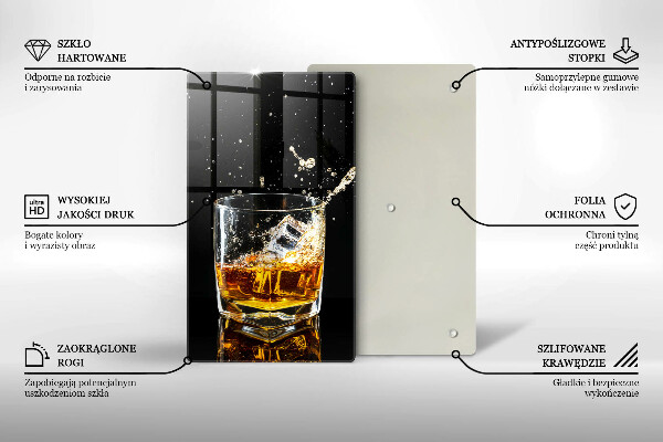 Glass worktop saver A glass of whiskey