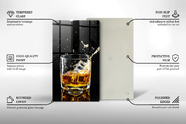 Glass worktop saver A glass of whiskey