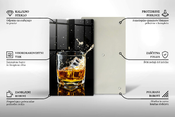 Glass worktop saver A glass of whiskey