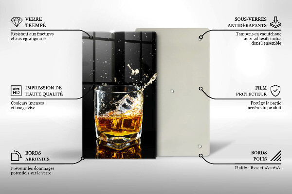 Glass worktop saver A glass of whiskey