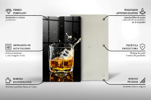 Glass worktop saver A glass of whiskey
