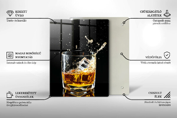 Glass worktop saver A glass of whiskey