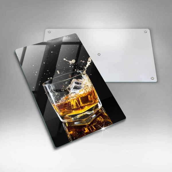 Glass worktop saver A glass of whiskey