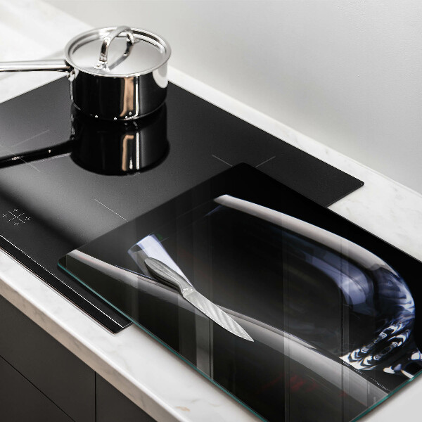 Glass worktop saver A glass and a bottle