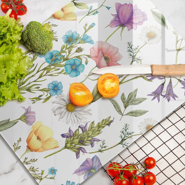 Cutting board Flowers illustration