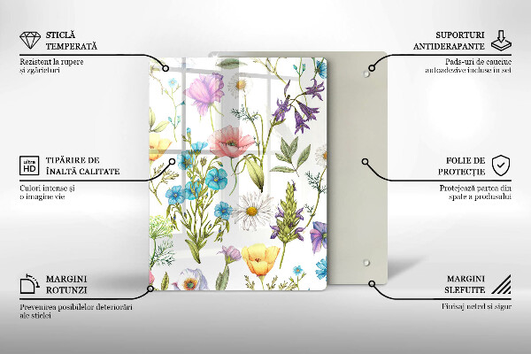 Cutting board Flowers illustration