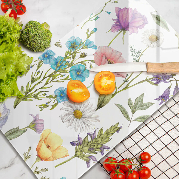 Cutting board Flowers illustration