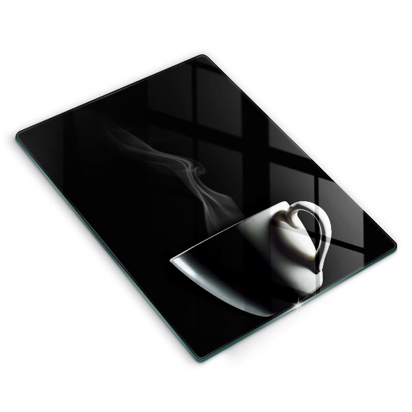 Cutting board A cup of tea