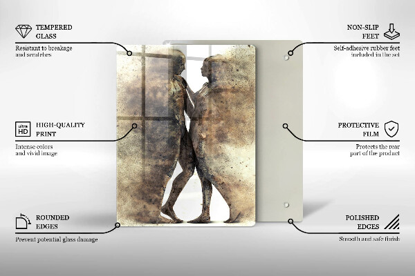 Cutting board Bodies of people in love