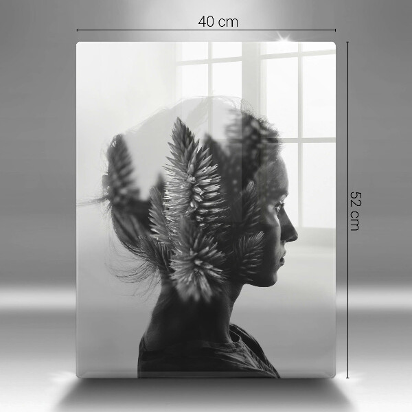 Cutting board Woman and forest