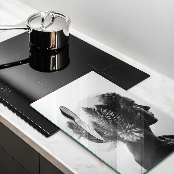 Cutting board Woman and forest