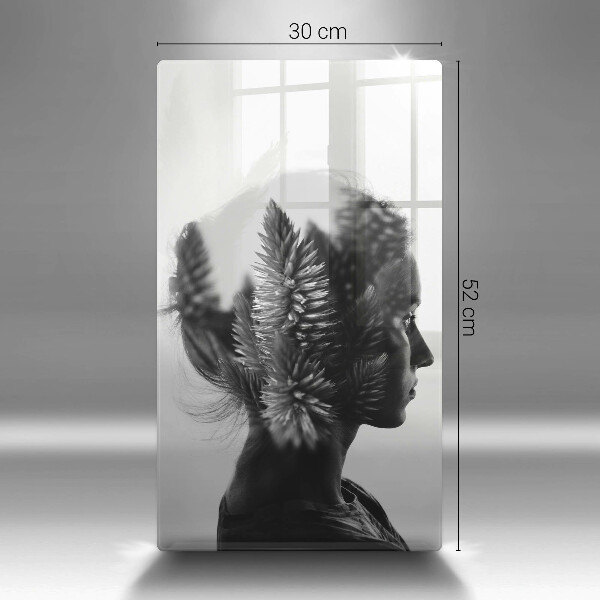 Cutting board Woman and forest