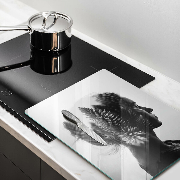 Cutting board Woman and forest