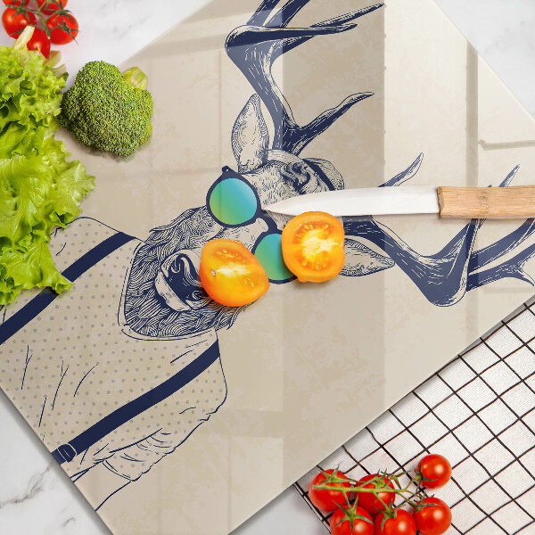 Cutting board Illustration Man Jeleń