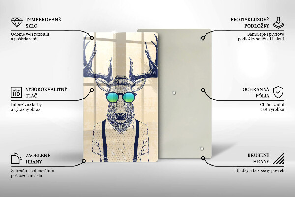 Cutting board Illustration Man Jeleń