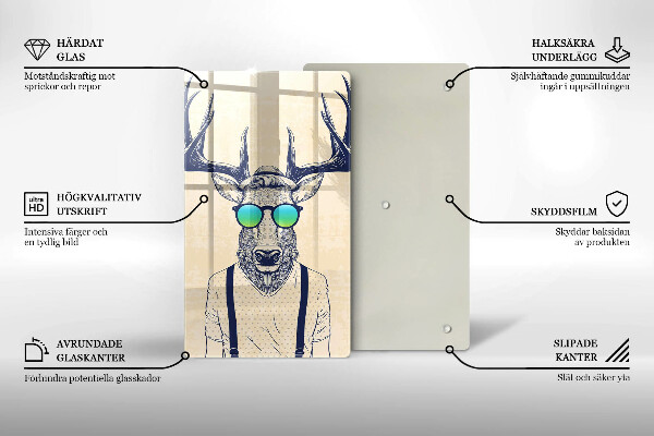 Cutting board Illustration Man Jeleń