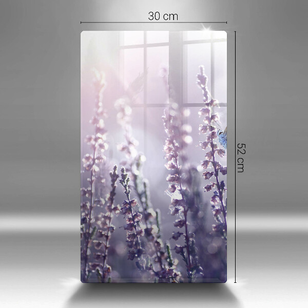 Cutting board Field flowers and butterfly