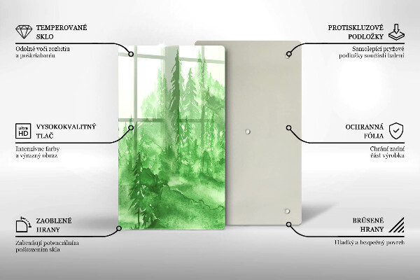 Cutting board Painted forest