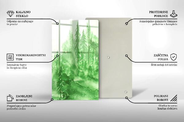 Cutting board Painted forest