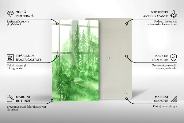 Cutting board Painted forest