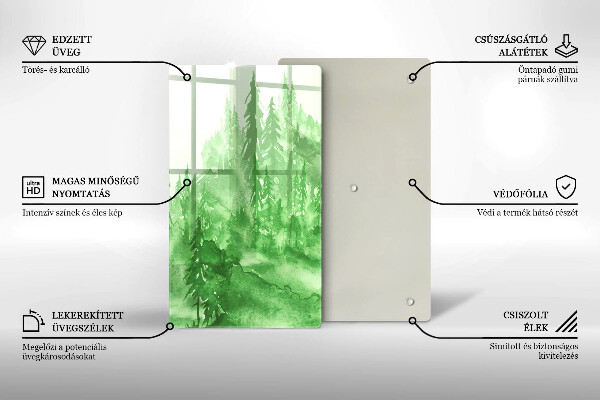 Cutting board Painted forest