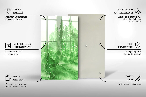 Cutting board Painted forest