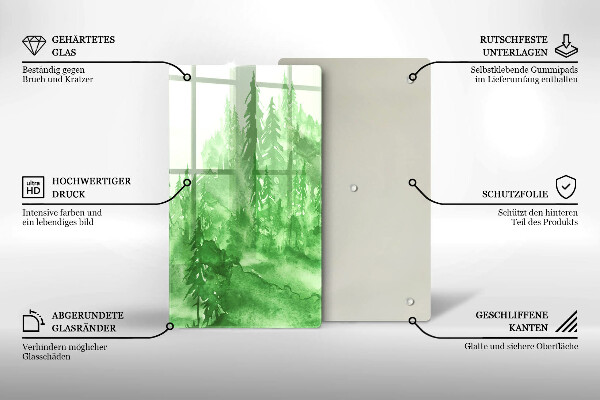 Cutting board Painted forest
