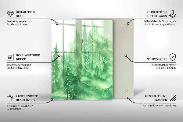 Cutting board Painted forest