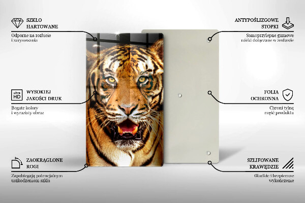 Cutting board Wild animal tiger