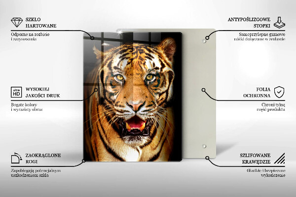 Cutting board Wild animal tiger