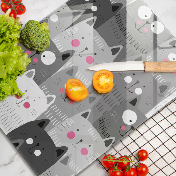 Cutting board Illustration of cats