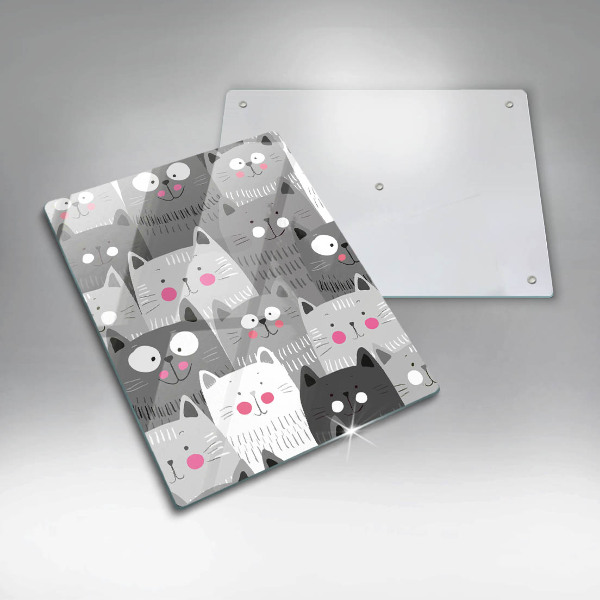 Cutting board Illustration of cats