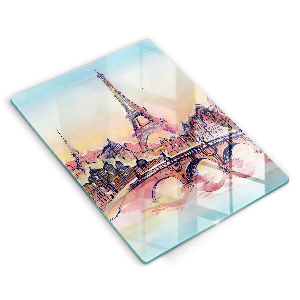 Cutting board Paris landscape Eiffel Tower